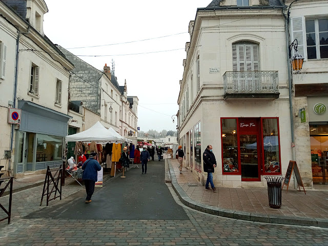 Loches market in winter, Indre et Loire, France. Photo by Loire Valley Time Travel.
