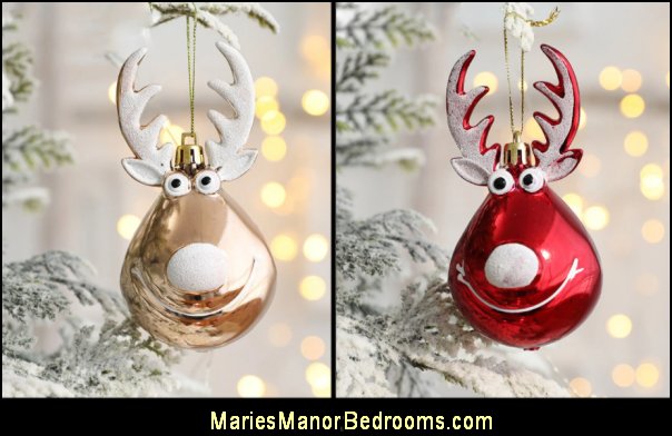 reindeer Christmas tree ornaments Christmas Balls Ornaments Bauble Pendant Elk Design Hanging Balls