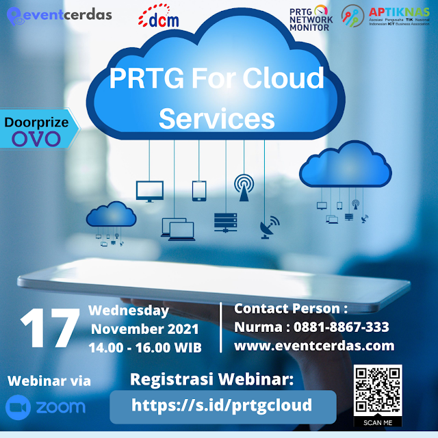 Ikuti Webinar PRTG For Cloud Services 17 November 2021