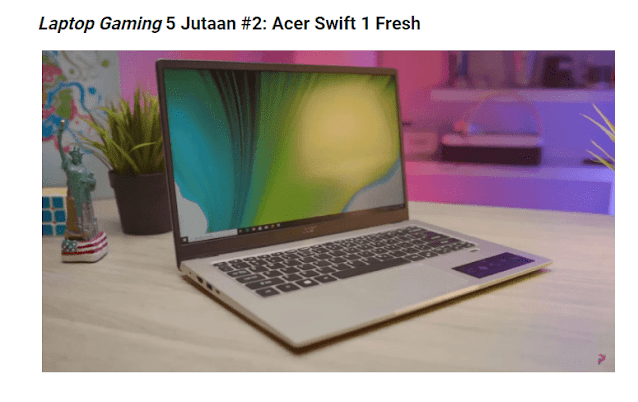 Laptop Gaming Murah 5 Jutaan