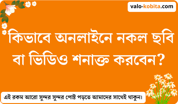 কিভাবে অনলাইনে নকল ছবি বা ভিডিও শনাক্ত করবেন?