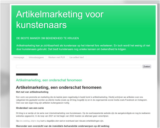 artikel marketing blog