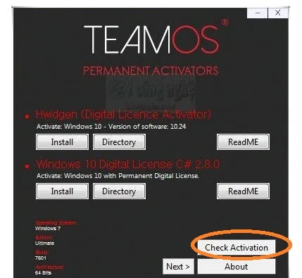Teamos Activator – Tool Active Windows 10