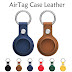 Case Leather Keychain Protective For Apple Airtag