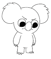 Nom Nom the Koala coloring page