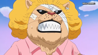 ワンピースアニメ WCI編 843話 ペコムズ | ONE PIECE ホールケーキアイランド編