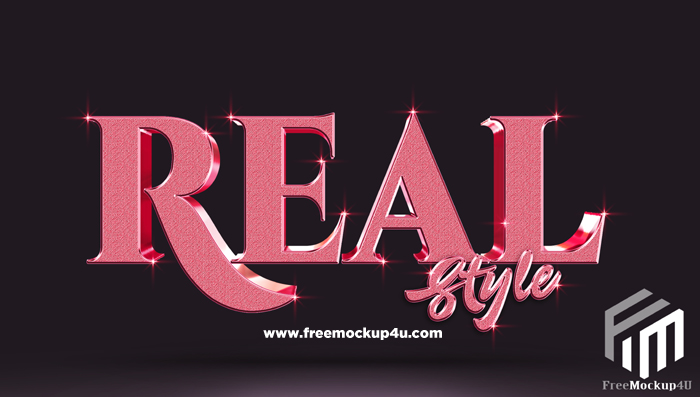 Real Style 3D Text Effect Template