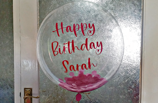 A Personalised Confetti Balloon from Bubblegum Balloons!