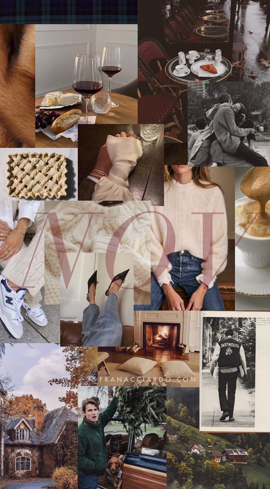 fran acciardo November 2021 mood board fall desktop wallpaper iphone wallpaper autumn thanksgiving burgundy moody aesthetic download