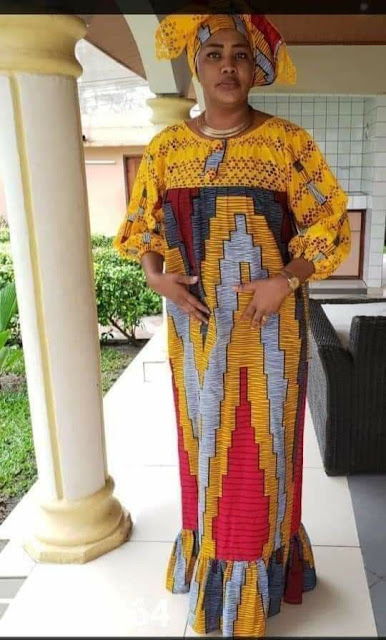 Ankara Kaftan Gown Designs for Church in 2021 and 2022