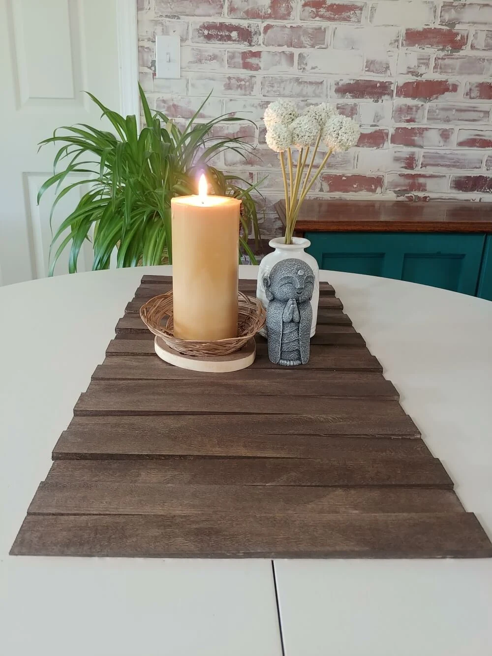 Repurposed Wood Shim Table Runner