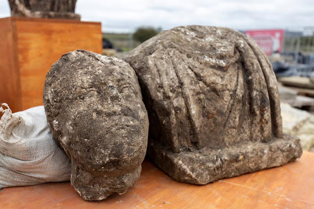 Rare Roman statues found under Medieval Church site in England