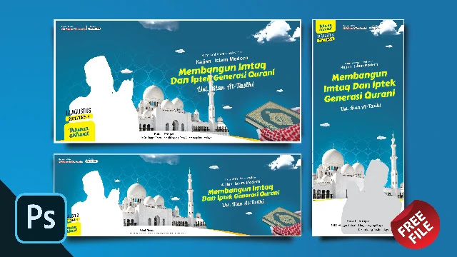 Download banner Tabligh Akbar CDR CorelDraw Gratis