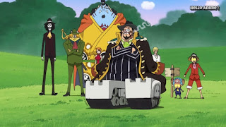 ワンピースアニメ WCI編 843話 カポネ・ベッジ キャッスルタンク | ONE PIECE ホールケーキアイランド編