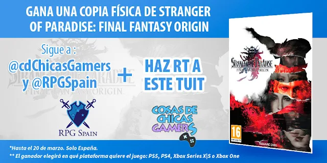 Sorteo Stranger of Paradise Final Fantasy Origin