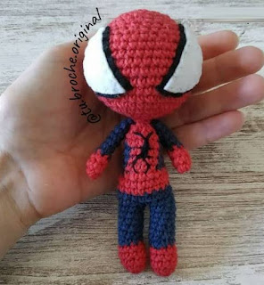 PATRON GRATIS SPIDERMAN AMIGURUMI 49705