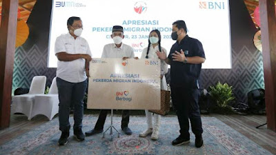 BNI Berbagi, Salurkan Bantuan Untuk Keluarga Pekerja Migran Indonesia
