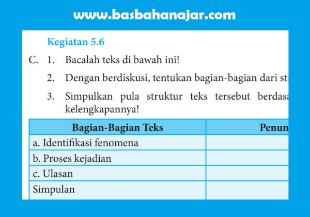 Bahasa Indonesia Kelas 8 Halaman 140 Kegiatan 5.6 [Kunci Jawaban]