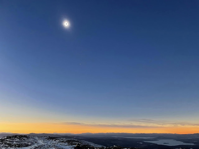 2024 Total Solar Eclipse over Saddleback Maine