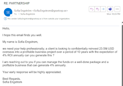 scam email screenshot