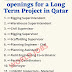 openings for a Long Term Project in Qatar