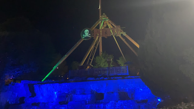 Pirate Ship Ride at Night Lake Compounce Amusement Park