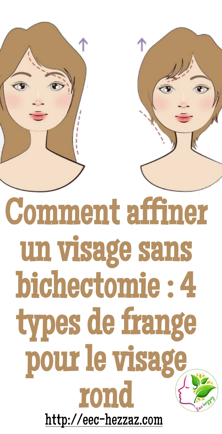 Comment affiner un visage sans bichectomie : 4 types de frange pour le visage rond