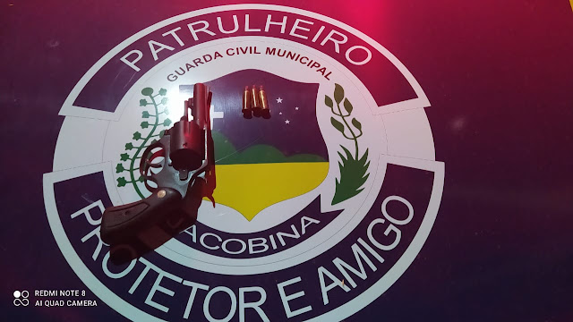 Jacobina: Guarda Municipal conduz elemento em posse ilegal de arma de fogo no distrito de Novo Paraíso