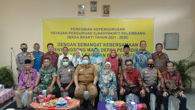 Pelantikan dan Peresmian Kepengurusan Yayasan Perguruan Sjyakhyakirti Palembang  Masa Bhakti 2021-2026