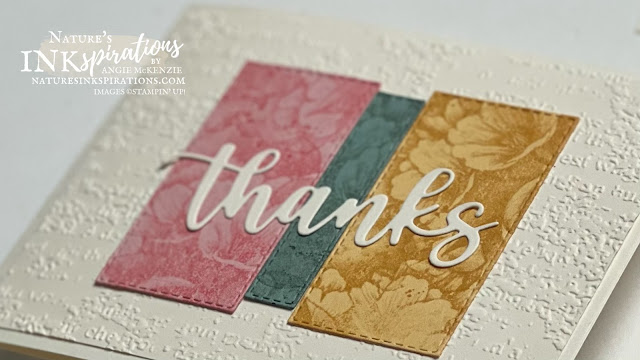 Color Blocking with Calming Camellia Host Stamp Set - Customer Thank You Cards | Nature's INKspirations by Angie McKenzie