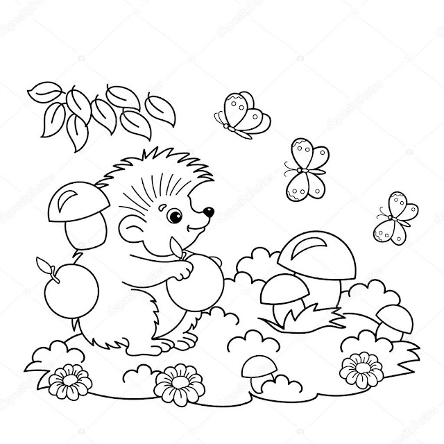 Butterfly and friends coloring pages for kids