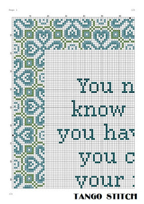 You never know funny cross stitch new home embroidery design