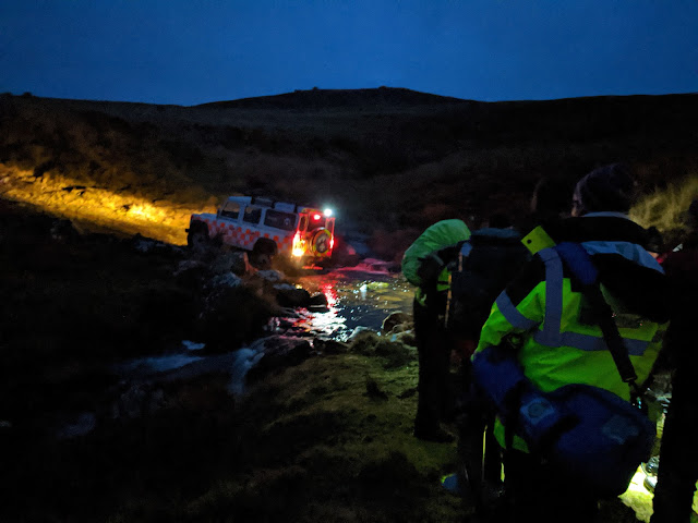 North Dartmoor Search and Rescue Team at Yes Tor Ford
