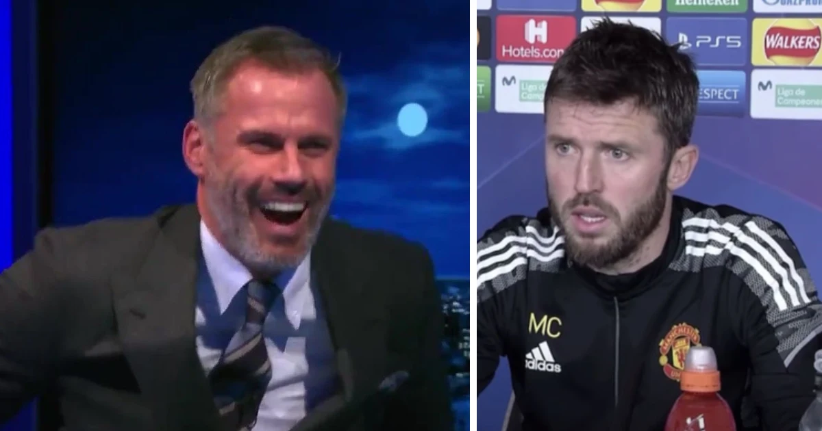 'Carrick at the wheel': Carragher brutally mocks United on Twitter