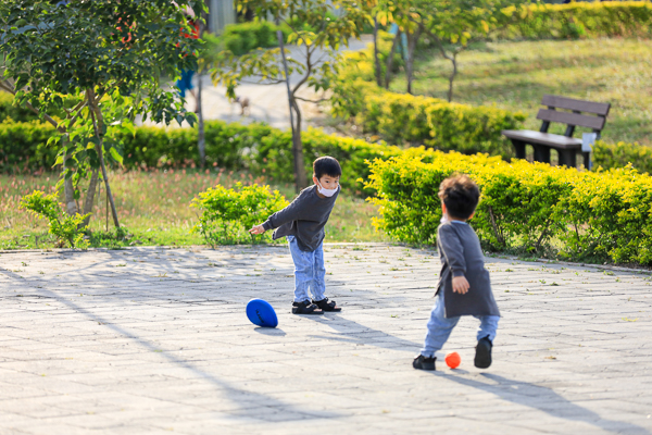 台中霧峰北峰公園洋紅風鈴木盛開好夢幻，愛心水池約會好去處