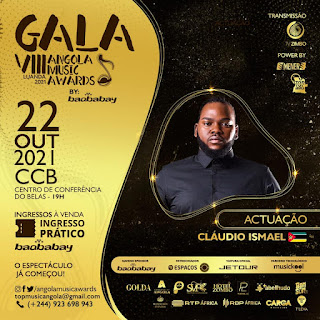 Cláudio Ismael representa Moçambique na gala do Angola Music Awards 2021