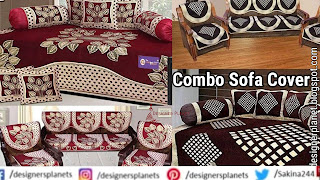 Sofa Cover Set Combo | Sofa Cover Set and Cushion offer and Best Deal- Designerplanet