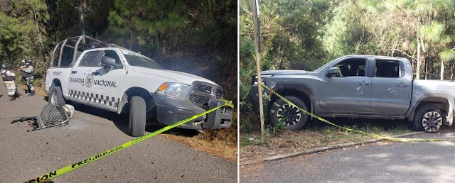 2 elementos de La Guardia Nacional pierden la vida tras emboscada en Michoacán, 2 Sicarios también se fueron por delante