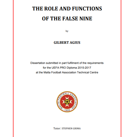 THE ROLE AND FUNCTIONS OF THE FALSE NINE