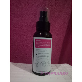 Bahan alami relaxing massage oil