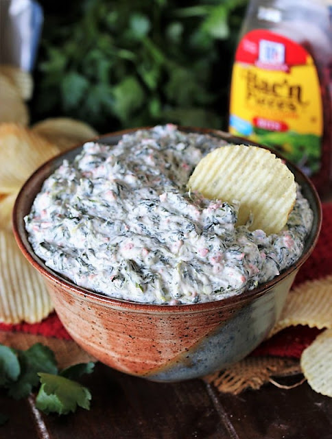 Bowl of Bacon-Ranch Spinach Dip Image
