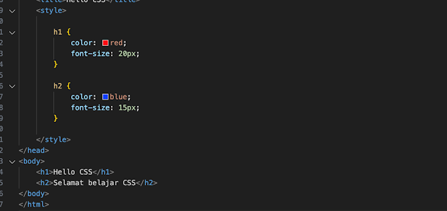 lanjutan belajar html dengan css