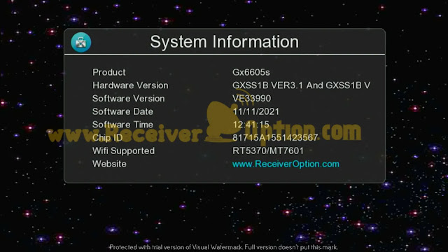 GXSS1B VER3.1 & GXSS1B VER3.0 NEW SOFTWARE WITH AUTO ROLL BISS KEY & ONE YEAR FREE NASHARE SERVER 11/11/2021