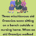 Three mischievous old Grannies