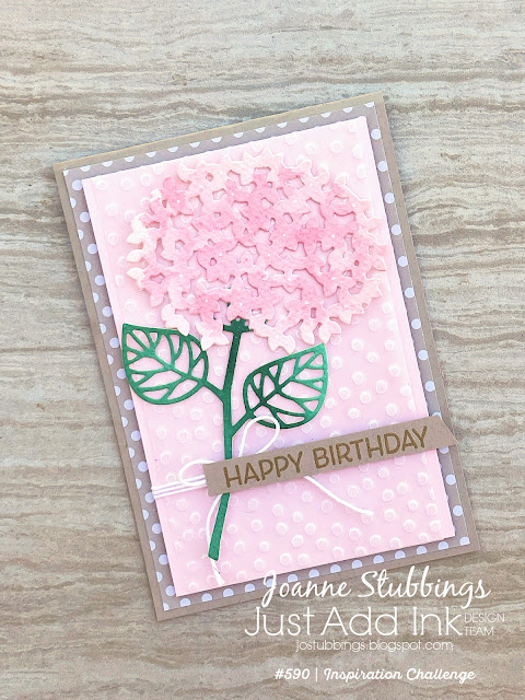 Jo's Stamping Spot - Just Add Ink Challenge #590 using Beautiful Branches Thinlits by Stampin' Up!