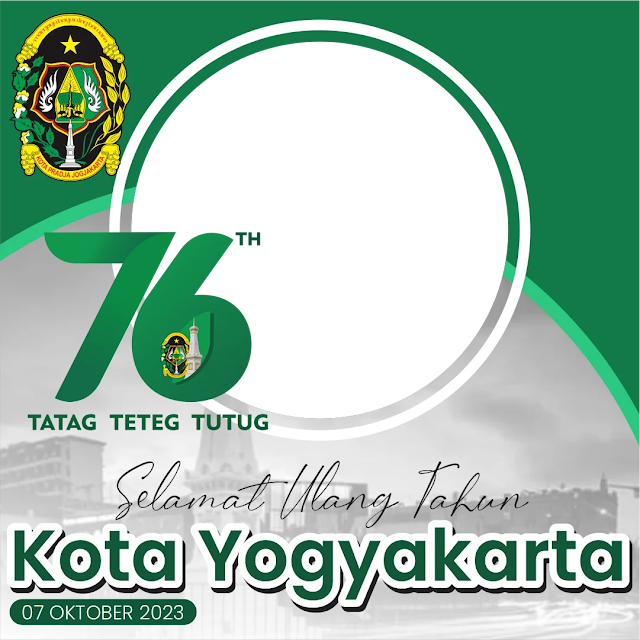 Twibbon HUT Kota Yogyakarta Ke-76 Tahun 2023