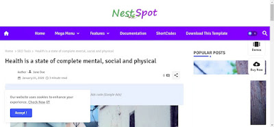 NestSpot Blogger Template