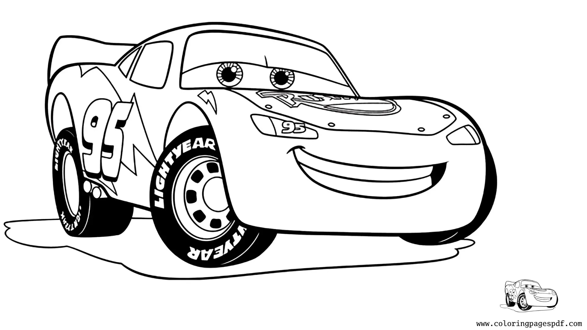 Coloring Pages Of Lightning Mcqueen