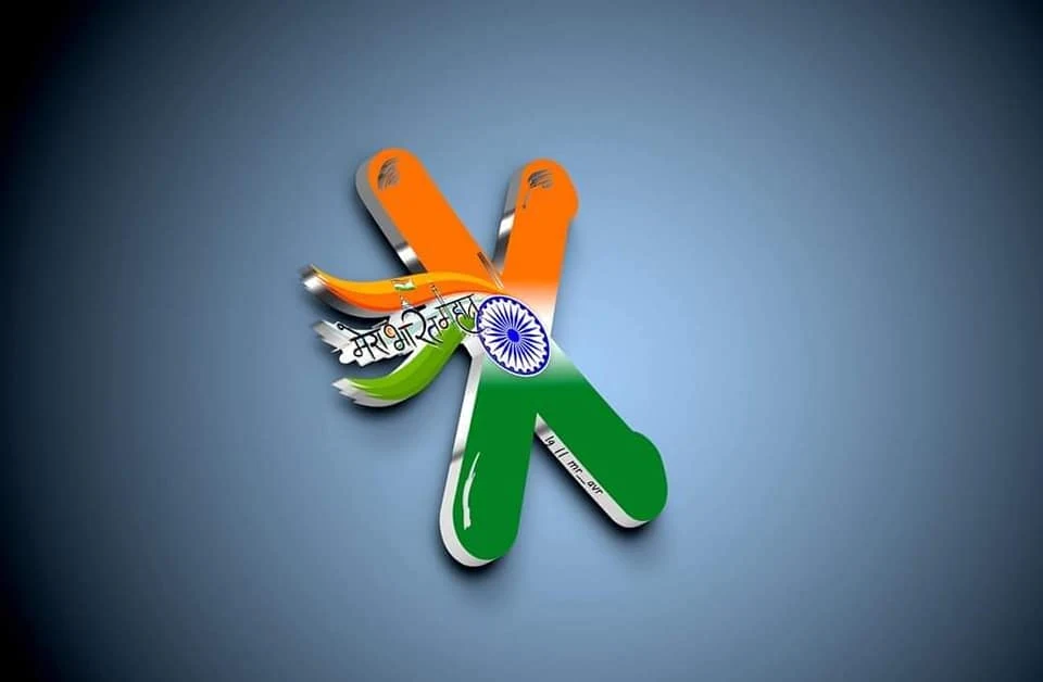 Download tricolor alphabet dp and wallpaper new images.