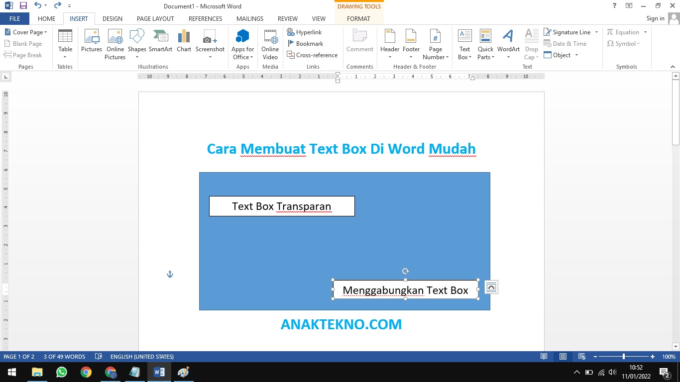 Cara Membuat Text Box Di Microsoft Word